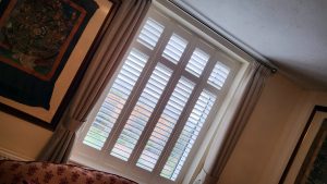 Lounge Shutters with Curtains